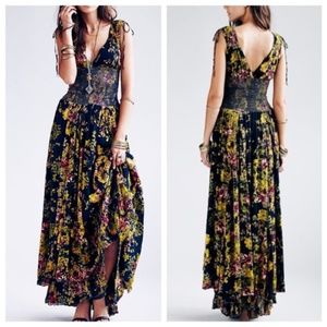 Free People Wisteria & Lattice Maxi Dress